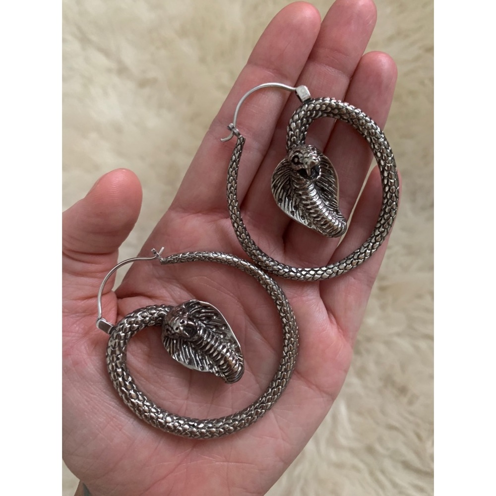 King cobra earrings
